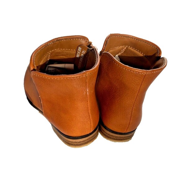 Cat & Jack Girls Brown Faux Leather Zip Up Fashion Ankle Boots Toddler-US Size 7 - Picture 4 of 6